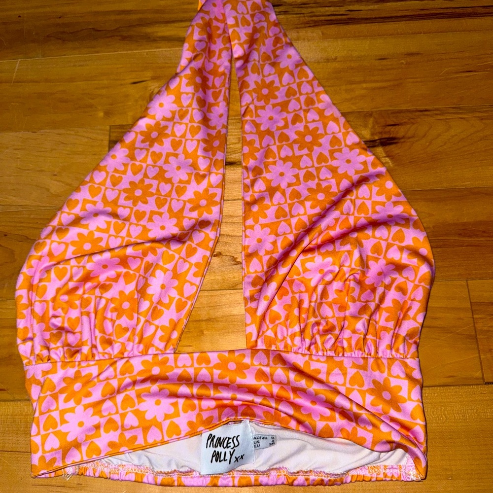 Lightly worn Princess Polly Wrap Halter Top